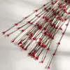 Accesorios de ratán simulado de 65 cm, pulseras tejidas a mano de bricolaje, decoraciones para tarros de dulces, bayas de ratán de colores