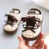 Sapatos de Caminhada com Poá e Laço para Bebês e Crianças Pequenas, Sola Macia Antiderrapante, Sapatos de Bebê Unissex, Sapatos Casuais para Crianças, Estilo Coreano, Tênis para Crianças