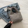 Bolso Cruzado Pequeño de Pana Estilo Coreano de Nicho Peludo de Moda Otoño e Invierno 2025 Bolso de Mano Bolso Tote