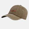 Gorra de béisbol vintage lavada británica para mujer, gorra de primavera y verano con bordado de letras, gorra suave de moda para parejas, gorra para hombre al por mayor