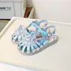 Talla 28-33 Sandalias Brillantes con Luces de Verano para Niñas Zapatos de Princesa para Niños Zapatos para Niñas Pequeñas 6090