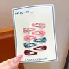 Pinzas para el pelo de colores dopamina estilo coreano para niñas, lindos y versátiles accesorios pequeños para el cabello que no dañan el cabello, adecuados para flequillos laterales de bebé
