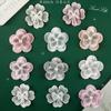 Perla Lindo Dibujo Animado Encaje Flor Encaje Bordado Pegatina DIY Accesorios para Diario Manual Broche Pasador Accesorios para el Cabello Tela Auxiliar