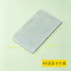 Bolsa com Zíper A6 Bolsa Transparente de PVC A5 Bolsa para Documentos de Armazenamento Bolsa de Informação Porta-Caderno Porta-Cartão de Visita A7 Bolsa com Folhas Soltas
