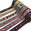 Fita Jacquard de Poliéster Customizada de Fábrica para Roupas e Bolsas, Letras Coloridas, Acessórios de Fita de Nylon Reciclado RPET Ecológico