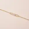 Fábrica de Fonte de Ouro Real Galvanizado Fivela de Cobre Flor de Girassol Microincrustada com Zircônia Pulseira para Mulheres, Estilo Japonês e Coreano Super Brilhante Flor Joia de Mão