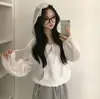 Dongdaemun Ins2026 Principios de Primavera Nuevo Dulce con Capucha de Lunares Protección Solar para Mujer Holgado Casual Top Chaqueta Fina para Mujer