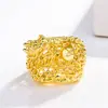 Joias de Latão Banhado a Ouro Vietnã Banhado a Ouro Anel de Tiranossauro Anel de Ouro Imitação Vintage Dragão Dourado Homens