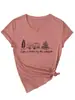 A Vida é Melhor Pelo Site Independente Amazon Ebay Camiseta Casual e Estilosa Feminina com Decote V e Manga Curta