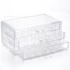 Caixa de Armazenamento de Cosméticos Personalizada Ps Transparente para Produtos de Skin Care, Penteadeira, Organizador de Batons, Armazenamento de Plástico, Caixa de Armazenamento de Mesa