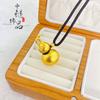 Colgante de calabaza de hoja de ratán macizo de oro arena antiguo con alta retención de color de Gold Store. Colgante de calabaza Fulu chapado en oro y cobre. Venta al por mayor.