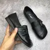 Zapatos planos para mujer sin cordones, punta fina, colección otoño 20256, suela suave, antideslizantes, cómodos, punta profunda, punta cuadrada, planos, zapatos pequeños de piel para mujer