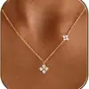 Collar de Doble Capa en Forma de Y con Perlas de Arroz Chapado en Cobre de Oro Real de 14K, Lujo Ligero, Nicho, Borla de Perlas Redondas, Collar Multicapa Apilable