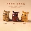 Sândalo vermelho/sândalo verde/sândalo feito à mão faça você mesmo escultura desenho animado japonês pikachu acessórios para animais de estimação ornamentos pendurados