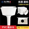 Conexões de tubo de esgoto de PVC Funil de esgoto Balde receptor de água Balde de chuva quadrado 75 110 160