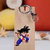 Versión Q del anime Dragon Ball llavero colgante de acrílico Rey Mono torankus colgante de bolsa de arroz de mono