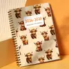 Suministro Exclusivo Transfronterizo de Cuadernos Espiral 2026-2028, Cuaderno Espiral Planificador Anual Floral Minimalista
