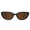 Óculos de Sol Crossover Novos 2024 AliExpress Amazon Olho de Gato Óculos de Sol Protetor Solar Armação Pequena Mulheres Óculos de Sol para Fotos de Rua