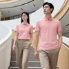 Camisa polo personalizada para trabalho, piquet de algodão Sorona espesso 260g, camiseta de manga curta com gola, camisa promocional masculina