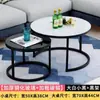 Mesa de Centro para Sala de Estar, Uso en Casa, Lujo Ligero, Sensación de Alta Gama, Apartamento Pequeño, Conjunto de Mesas Moderno, Mesa de Centro Creativa de Hierro Forjado, Mesa Auxiliar para Sofá
