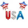 Amazon USA7.4 Día de la Independencia de EE. UU. Globo Decorativo Fiesta Globo Festivo de Papel de Aluminio Globo de Estilo de Bandera