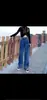 Jeans Holgados de Otoño para Mujer Tallas Grandes Jeans para Mujer Pequeños de Cintura Alta Pantalones de Pierna Ancha Adelgazantes Pantalones Rectos Ins de Moda