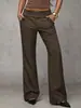 Pantalones de Pierna Ancha para Mujer de Cintura Alta Estilo Europeo y Americano Transfronterizos, Pantalones Largos Casuales Adelgazantes, Pantalones de Traje para Amazon