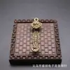 Chaveiro Pingente Ruyi de Latão Flor Fugui Ruyi Pequenos Enfeites de Mesa Pequeno Pendente de Carro Pequenos Presentes