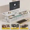 Soporte elevador para cajón de escritorio de monitor de computadora estante de almacenamiento de escritorio de oficina soporte organizador de escritorio