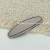 Presilha BB de Tecido Fosco Retrô Estilo Coreano com Costura, Presilha Oval Artística em Forma de Gota, Presilha para Franja Lateral, Grampo de Cabelo para Mulheres