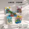 Conjunto Original de 5 Cartões Postais Pintados à Mão de Dali, Yunnan, Apresentando Estilo Gato de Azulejo, Mapa dos Pontos Turísticos e Lembranças