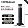 Cenicero Vertical de Acero Inoxidable para Exteriores Pilar Extintor de Humo Papeleras para Ceniceros de Hotel Cenicero para Colillas de Cigarrillos Cubo de Basura