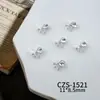 Laço de Liga com Strass para Unhas, Acessórios de Nail Art, Laços Prateados Brilhantes Versáteis para Unhas, Pequenos Acessórios DIY Usáveis