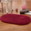 Alfombra de Piso Absorbente Oval Gruesa para Puerta de Baño, Entrada de Dormitorio Antideslizante, Entrada de Cocina y Baño Felpudo para Pies