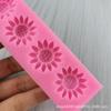 4 moldes de silicone para girassol, moldes para decoração de bolos, doces e flores, faça você mesmo, moldes para bolos