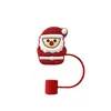 Adecuado para Taza de Agua Stanley Tapa de Popote Accesorios Navideños Tapón de Popote a Prueba de Polvo Taza de Hielo Cubierta de Popote de Silicona
