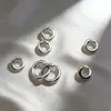 Fecho de Pressão para Pulseira, Fecho de Anel Ajustável, Fecho Aberto de Anel Redondo, Acessório de Pingente, Peças DIY para Fecho de Pulseira e Colar