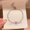 Pulsera Redonda de Moda Super Brillante con Incrustaciones de Cristal Diseño Simple Exquisito Sentido de Diseño Pulsera de Nicho Versátil para el Día a Día Sensación de Alta Gama Joyería para la Mano