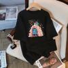 Em Estoque 2026 Nova Camiseta Branca de Manga Curta para Mulheres, Blusa Solta Plus Size de Verão com Design Único, Top de Verão de Nicho