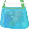 Bolsa de praia infantil de malha para guardar conchas, bolsa transversal para coleção de conchas, bolsa de praia para brinquedos, rede de armazenamento portátil