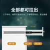 Amortiguador de Cajón Guía de Tres Secciones Riel Guía Bandeja para Teclado de Escritorio de Computadora Gabinete Acero Inoxidable Riel Silencioso