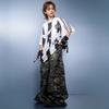 Conjunto de Calle para Niños Estilo Hip-Hop para Niños Conjunto Genial Pantalones Camuflados para Niñas Ropa de Baile Callejero Hip-Hop para Niños