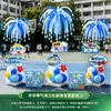 Decoración de Temporada de Regreso a Clases Guardería Escuela Primaria Cajas Apilables Tablero KT Globos Arreglo de Atmósfera Arreglo de Escena Accesorios de Salón de Clases