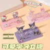 Suporte de Aprendizagem em Desenho Animado com Texto Inspirador, Ornamento de Mesa em Acrílico, Suporte Fofo, Placa Decorativa para Mesa de Estudo