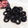 Fábrica de atacado 2 yuan loja acessórios estilo coreano acessórios para o cabelo tamanho grande e médio tamanho pequeno grosso preto linha telefônica elástico banda de cabelo cocar