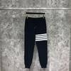 TIME BREATHE T-B Marca Tide calça de moletom de algodão waffle masculina e feminina casais com calças pequenas calças