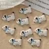 Botões de cerâmica fofos de cachorrinho pintados à mão, materiais para pulseira DIY feita à mão e acessório de vestuário, contas soltas