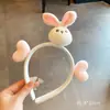 Faixa de Cabeça de Pelúcia Tridimensional de Desenho Animado de Alta Qualidade, Adorno de Cabeça, Faixa de Cabeça Engraçada e Fofa com Rosto de Princesa, Grampo de Cabelo, Acessórios de Cabelo
