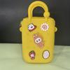 Bolsa de Silicona con Cremallera de Agujeros Bolso de Mano de Verano para la Arena Bolso de Agujeros Colorido Bolso de Playa DIY Bolso de Gelatina