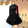 Vestido Medieval Cos Vestido Renacentista Gótico Retro Lazo Volantes Punk cosplay Falda